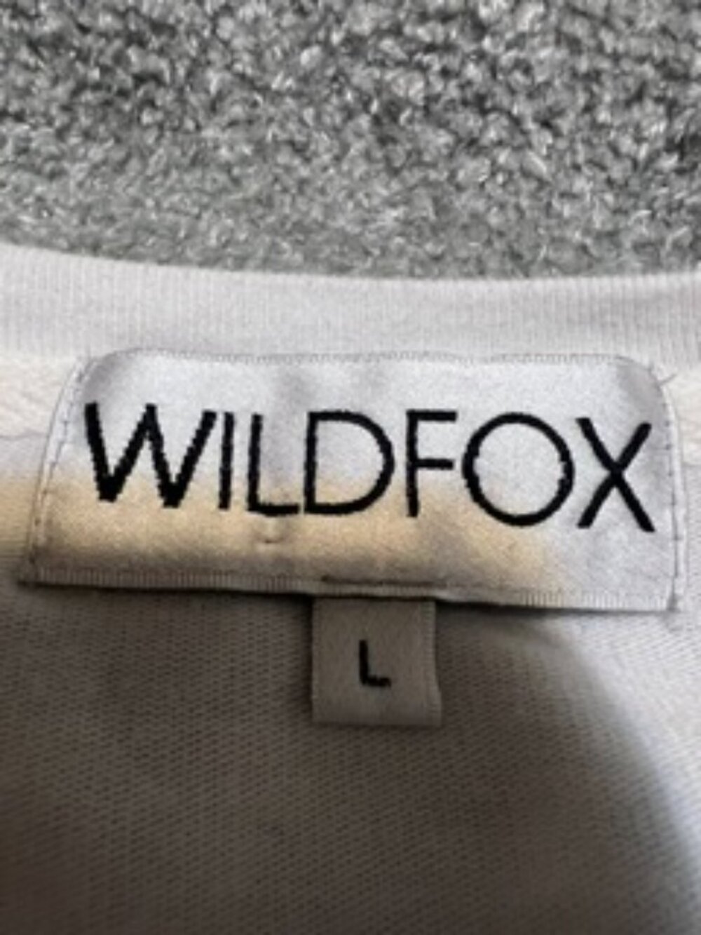 Wildfox White/Green "Breakfast" Long Sleeve Sweatshirt Size Large - Picture 4 of 6